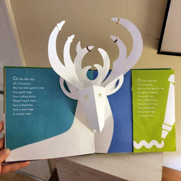 12 Days of Christmas Pop-Up Book by Robert Sabuda Hardcover Holiday Classic - Picture 2 of 10